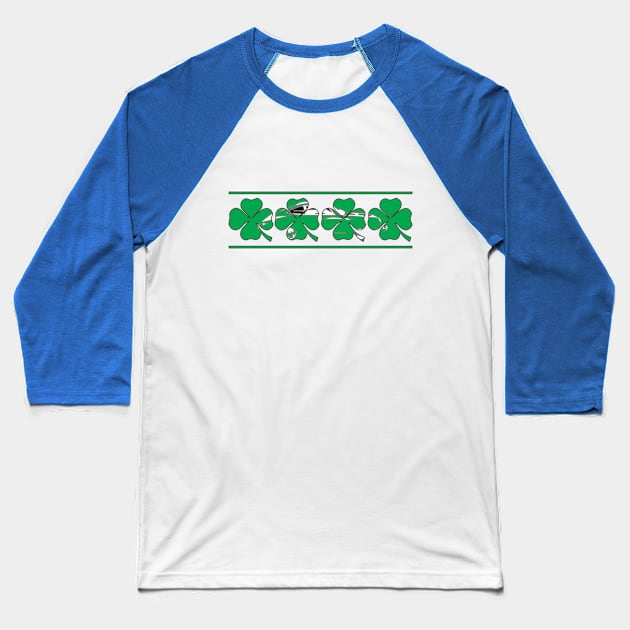 irish st patrick day 911 skeleton Baseball T-Shirt by Teeboo17